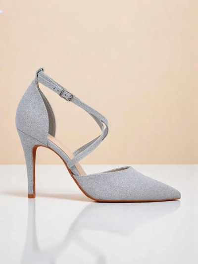 Royalfashion Dámske lodičky na ihlovom opätku GlamStrap