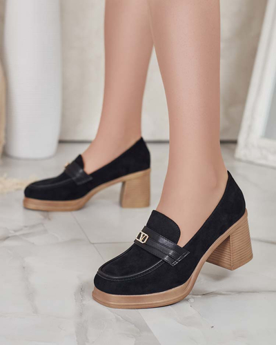 Royalfashion Dámske mokasíny na podpätku Lemaneg