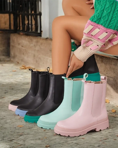 Royalfashion Eko kožené dámske čižmy Ereste