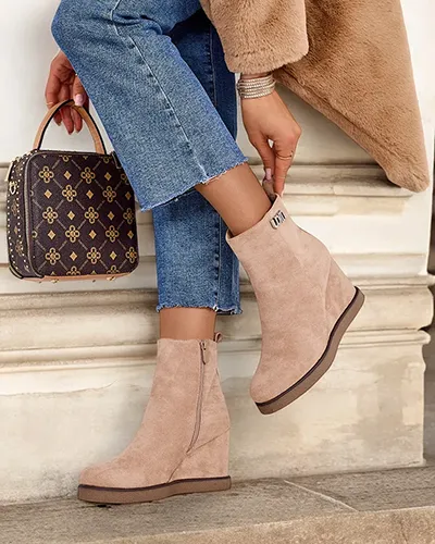 Royalfashion Dámske čižmy na kotvičkách Serda