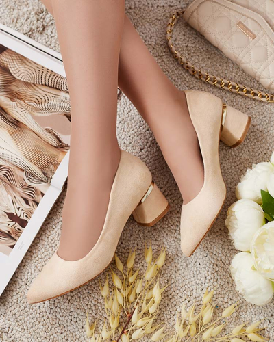 Royalfashion Dámske lodičky na nízkom podpätku Letrope