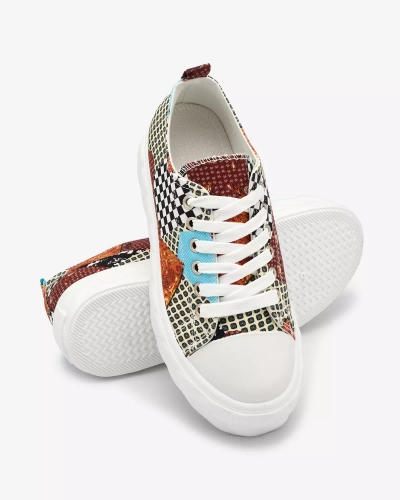 Royalfashion Vzorované dámske tenisky na platforme Leterina