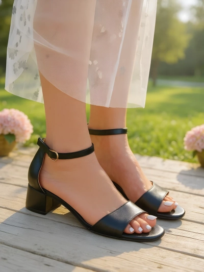 Royalfashion Ženski sandali z nizko peto SoftHeels