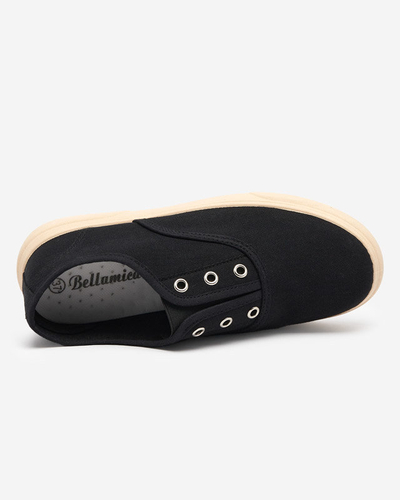 Dámske čierne slip-on tenisky Robua - Obuv