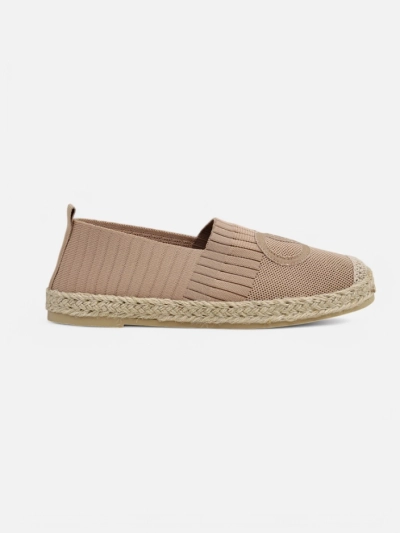 Ženski espadrile Callisto svetlo rjava nizka peta ekološko usnje