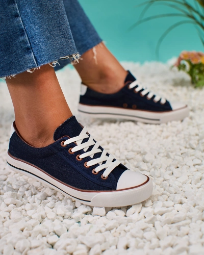 Royalfashion Navy Blue Dámske tenisky Gumpy
