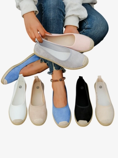 Royalfashion Dámske espadrilky z eco-suedu Aroles
