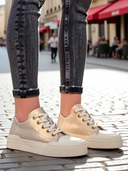 Royalfashion Dámske športové tenisky Golddelle