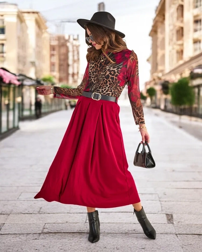 Royalfashion Dámska midi sukňa