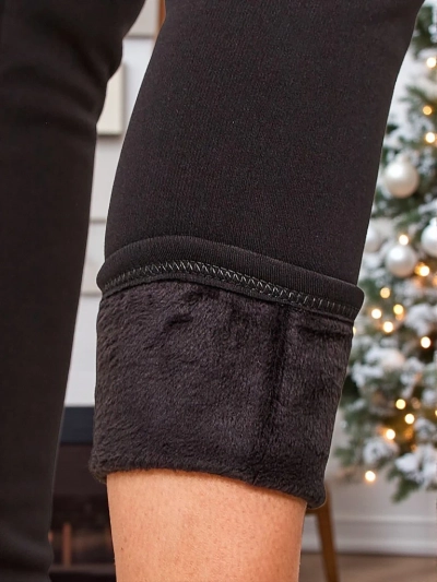 Royalfashion Dámske zateplené tegingové nohavice PLUS SIZE