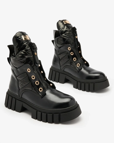 Royalfashion Dámske čižmy v čiernej farbe Selilka