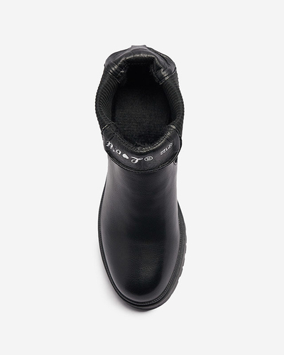 OUTLET Čierne dámske čižmy na opätku Foccillo- Obuv