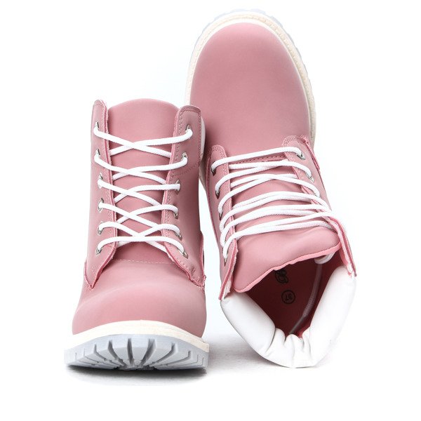 Różowo-białe, nieocieplane trapery Trixie- Obuwie