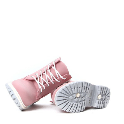 Różowo-białe, nieocieplane trapery Trixie- Obuwie