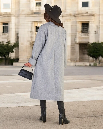 Royalfashion Dlhý dámsky kabát
