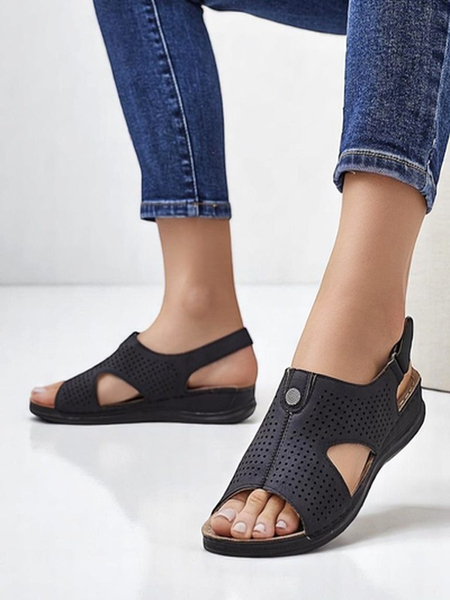 Royalfashion Dámske sandále s výrezmi Leminni