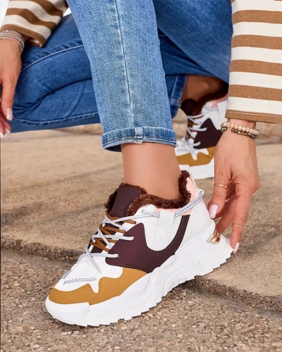 Royalfashion Dámske zateplené tenisky Cyrenna