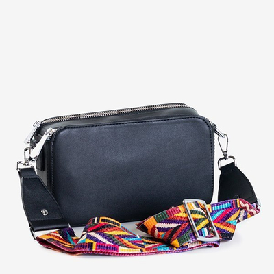 Malá taška přes rameno v bílé barvě s ozdobným popruhem - Kabelky 1