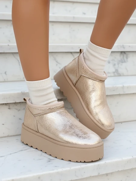 Royalfashion Dámske krátke čižmy a'la snow boots Ozozi