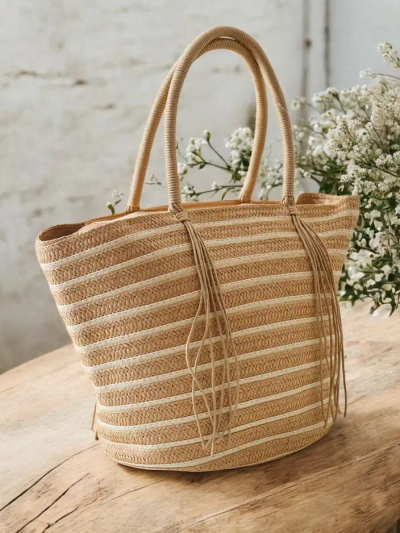 Royalfashion Veľká slamená kabelka pre ženy