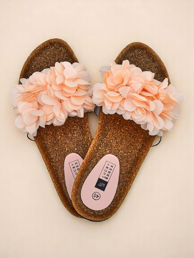 Royalfashion Ženski natikači s cvetlicami Flora Soft