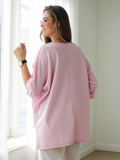 Royalfashion Dámska viskózová blúzka s nápisom z kamienkov