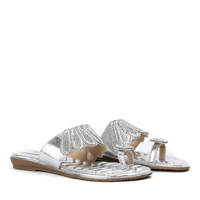 Papuče so striebornými ozdobami Precious - Obuv