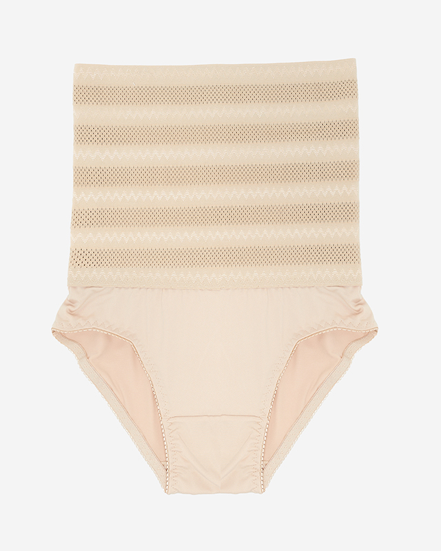 Béžové dámske modelingové nohavičky PLUS SIZE - Spodná bielizeň