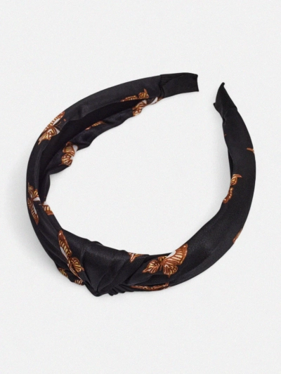 Royalfashion Naglavni trak za lase karirast z metulji Butterfly Weave
