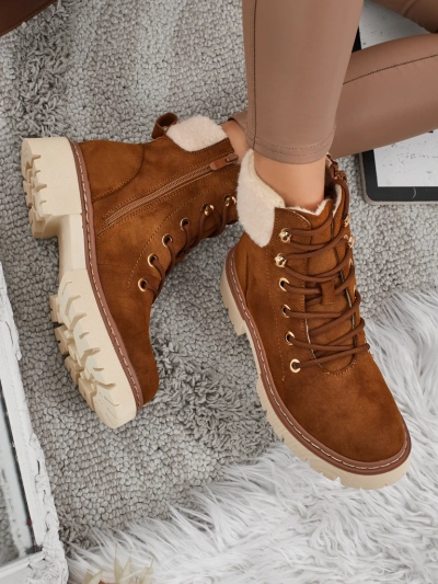 Ženski škornji s krznom Tessara