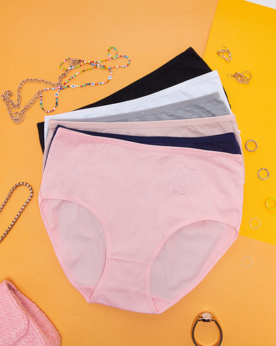 Dámske bavlnené nohavičky súprava 6 / bal - Spodná bielizeň