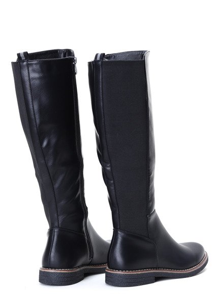 Czarne kozaki Gabriella- Obuwie