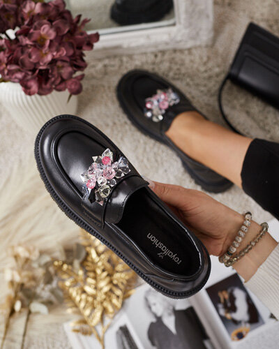 Royalfashion Dámske mokasíny s farebnými korálkami Karonia