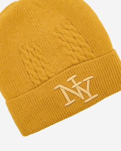 Royalfashion Zateplená dámska čiapka Mustard