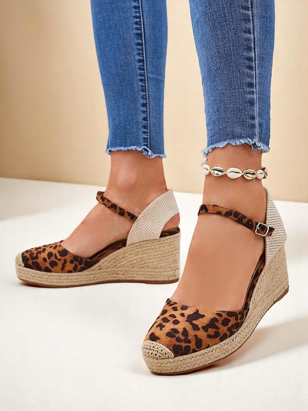 Aurelia Leopard Polne Pete Royalfashion ženski eko usnje camel