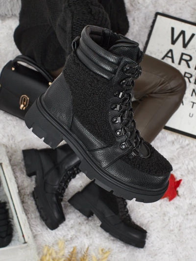 Ženski delavski škornji s krznom Ardella