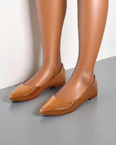 Royalfashion Dámske patentné baleríny Aramiese