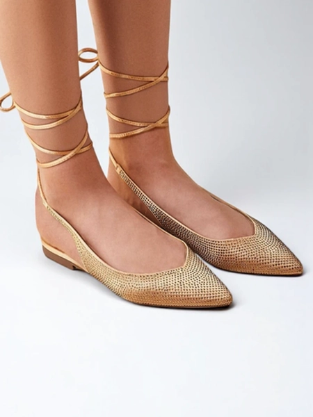 Royalfashion Dámske baleríny s kamienkami bez podpätku Daggas