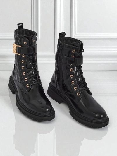 Prešite ženske gležnarje iz ekološkega lakastega usnja Opal Verge