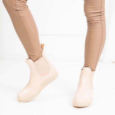 Béžové dámske krátke galoše Lamilu - obuv