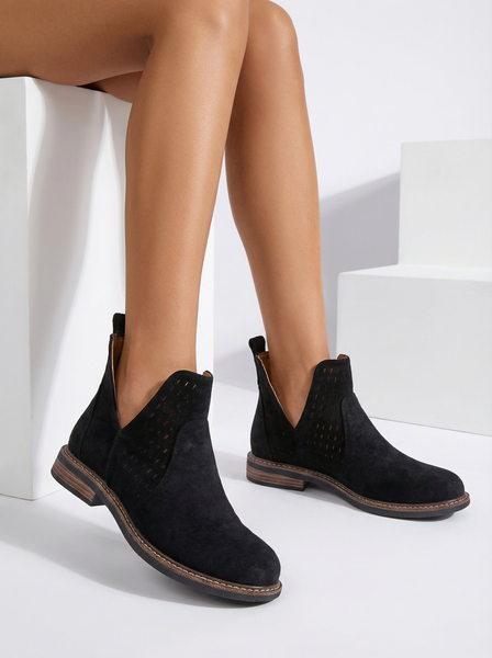 Royalfashion Dámske semišové čižmy Ovilla