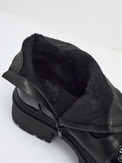 Eko usnjeni ženski gležnarji z vezalkami Elisse