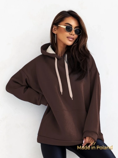 Royalfashion Ženska bluza s kapuco oversize
