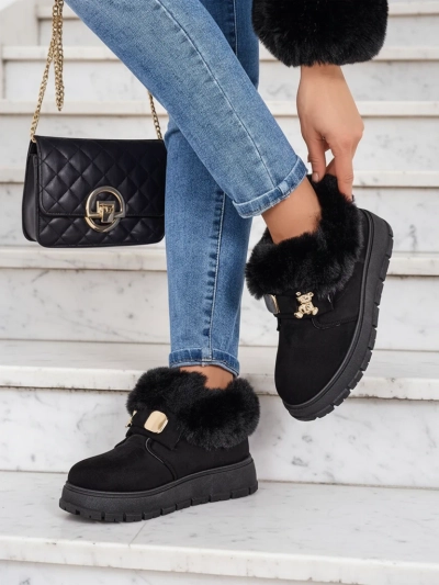 Royalfashion Dámske krátke čižmy a'la snow boots Dobis
