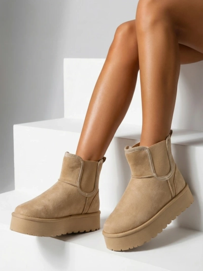 Royalfashion Krátke dámske snehové topánky Vierris