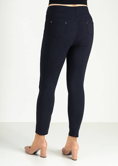 Dámske tmavomodré treggings VEĽKOSŤ VEĽKOSTI - Oblečenie