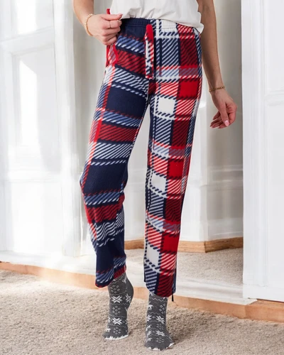 Royalfashion bavlnené vianočné dámske nohavice z károvaných pyžám