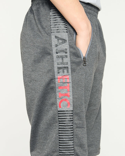 Pánske tmavosivé látkové šortky - Oblečenie