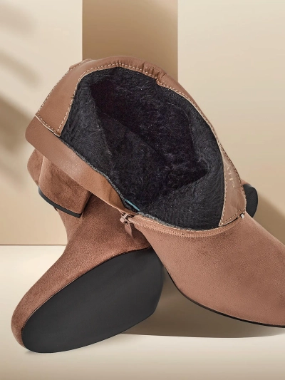 Royalfashion Dámske členkové topánky s hrubým podpätkom Eloron