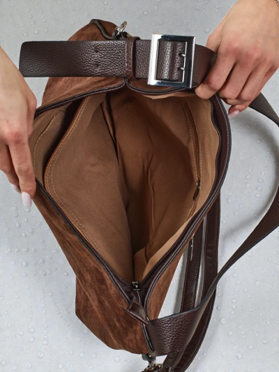 Ženska shopper torbica iz eko semiša Donenn